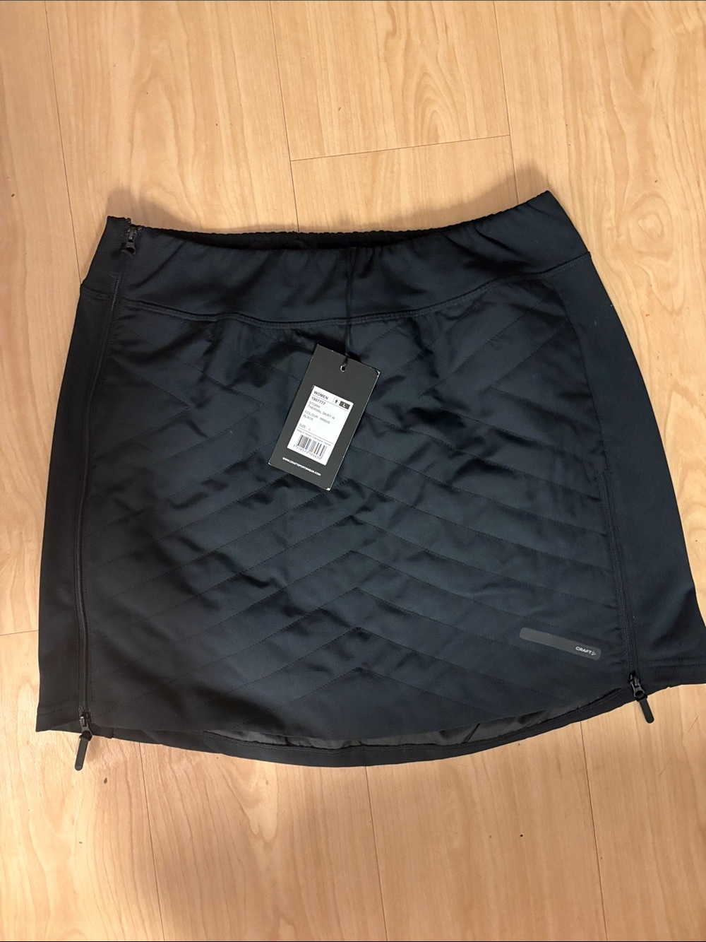 CRAFT Black Quilted Athletic Skort